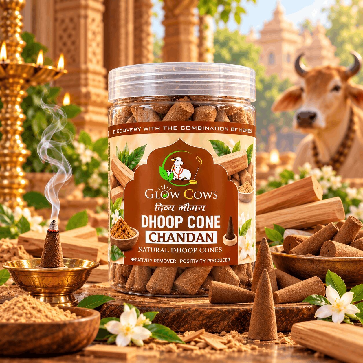 Chandan Dhoop Cone
