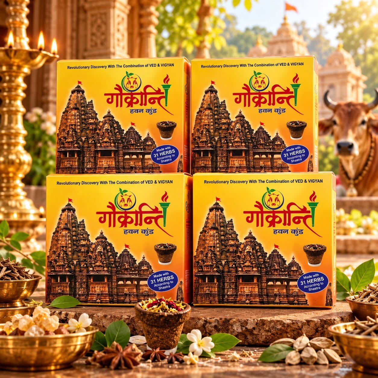 Gau Kranti Havan Kund (4 Pack)