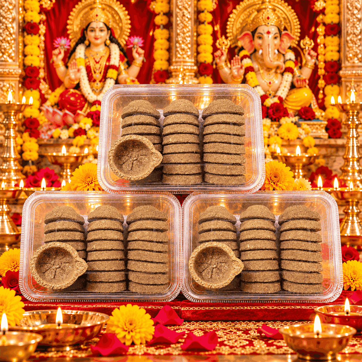 Gobar Diya (3 Pack)